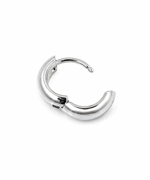 ORLEAN(オルレアン)の「【ORLEAN】ドロップデザインワイドミニフープピアス(ピアス(両耳用)・レディース・シルバー/ゴールド・フリー)」の6枚目の写真