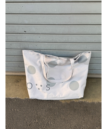 PEEVES PEEVES（フィブス フィブス）の「PVS Dot Button Bag / Light Grey（トートバッグ）」
