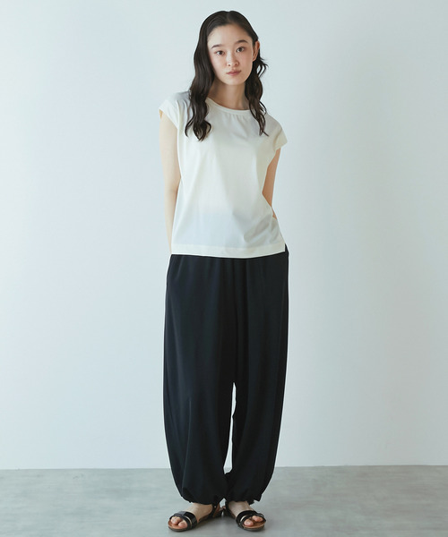 LOGEMENT DE CLAIRE(ロジュモンドクレール)の「【Allease/オールイーズ】ノースリーブプルオーバー(Tシャツ/カットソー・レディース・ブラウン/チャコールグレー/オフホワイト/ブラック・FREE)」の7枚目の写真