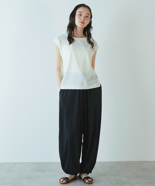 LOGEMENT DE CLAIRE(ロジュモンドクレール)の「【Allease/オールイーズ】ノースリーブプルオーバー(Tシャツ/カットソー・レディース・ブラウン/チャコールグレー/オフホワイト/ブラック・FREE)」の8枚目の写真
