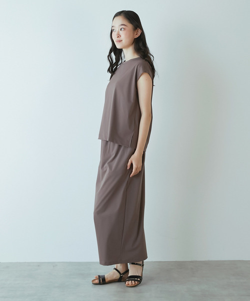 LOGEMENT DE CLAIRE(ロジュモンドクレール)の「【Allease/オールイーズ】ノースリーブプルオーバー(Tシャツ/カットソー・レディース・ブラウン/チャコールグレー/オフホワイト/ブラック・FREE)」の17枚目の写真