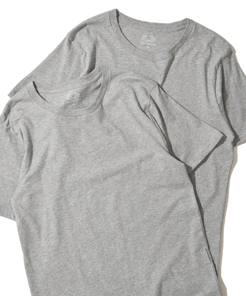 FRUIT OF THE LOOM(フルーツオブザルーム)の「【FRUIT OF THE LOOM/フルーツオブザルーム】2Pパック Tシャツ(Tシャツ/カットソー・メンズ・ホワイト/ブラック/グレー・MEDIUM/LARGE/X-LARGE)」の3枚目の写真