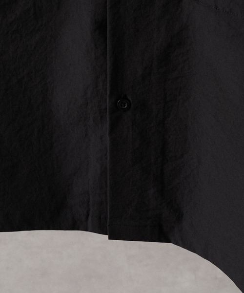 Alfred Alex（アルフレッドアレックス）の「【Alfred Alex】Textured Utility Military Shirt / コットンタッチ ユーティリティー ミリタリーシャツ（シャツ/ブラウス・メンズ・ブラック/チャコール/カーキ/アイボリー・S/M/L）」の8枚目の写真