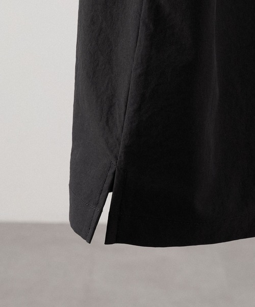 Alfred Alex（アルフレッドアレックス）の「【Alfred Alex】Textured Utility Military Shirt / コットンタッチ ユーティリティー ミリタリーシャツ（シャツ/ブラウス・メンズ・ブラック/チャコール/カーキ/アイボリー・S/M/L）」の9枚目の写真