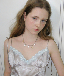 SINOON（シヌーン）の「Mini Apple Charms Necklace (Silver Gold)（リング）」