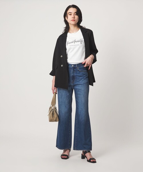 green label relaxing(グリーンレーベルリラクシング)の「セミフレア デニム パンツ(デニムパンツ・レディース・ネイビー/コバルトブルー・36/40/38)」の7枚目の写真