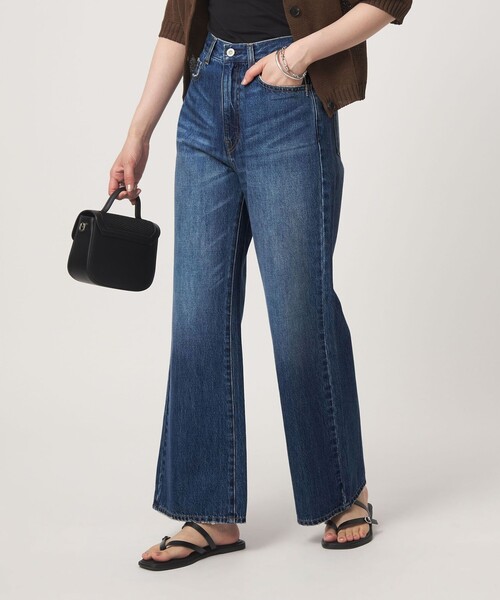 green label relaxing(グリーンレーベルリラクシング)の「セミフレア デニム パンツ(デニムパンツ・レディース・ネイビー/コバルトブルー・36/40/38)」の10枚目の写真