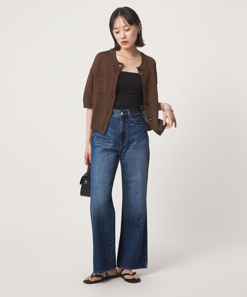 green label relaxing(グリーンレーベルリラクシング)の「セミフレア デニム パンツ(デニムパンツ・レディース・ネイビー/コバルトブルー・36/40/38)」の11枚目の写真