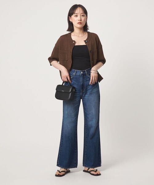 green label relaxing(グリーンレーベルリラクシング)の「セミフレア デニム パンツ(デニムパンツ・レディース・ネイビー/コバルトブルー・36/40/38)」の12枚目の写真