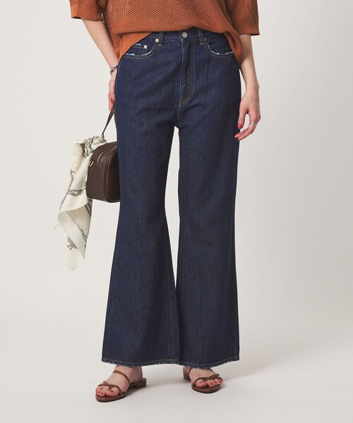 green label relaxing(グリーンレーベルリラクシング)の「セミフレア デニム パンツ(デニムパンツ・レディース・ネイビー/コバルトブルー・36/40/38)」の13枚目の写真