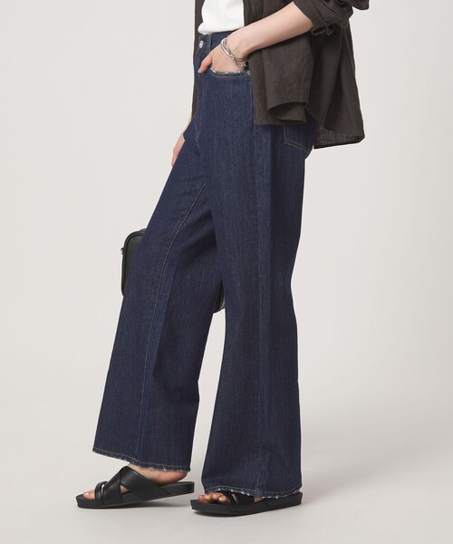 green label relaxing(グリーンレーベルリラクシング)の「セミフレア デニム パンツ(デニムパンツ・レディース・ネイビー/コバルトブルー・36/40/38)」の20枚目の写真
