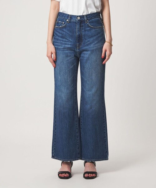green label relaxing(グリーンレーベルリラクシング)の「セミフレア デニム パンツ(デニムパンツ・レディース・ネイビー/コバルトブルー・36/40/38)」の3枚目の写真