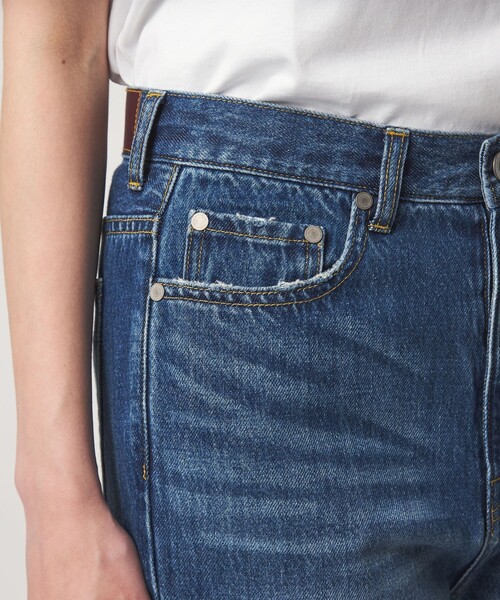 green label relaxing(グリーンレーベルリラクシング)の「セミフレア デニム パンツ(デニムパンツ・レディース・ネイビー/コバルトブルー・36/40/38)」の8枚目の写真