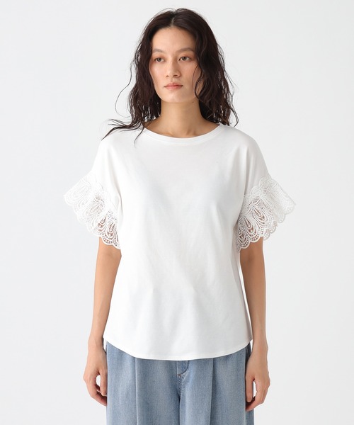 Elura(エルーラ)の「汗ジミ軽減レースTシャツ/1032361(Tシャツ/カットソー・レディース・ホワイト・FREE)」の17枚目の写真