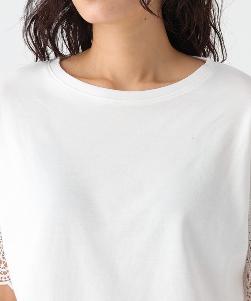 Elura(エルーラ)の「汗ジミ軽減レースTシャツ/1032361(Tシャツ/カットソー・レディース・ホワイト・FREE)」の14枚目の写真