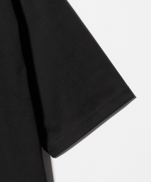 A DAY IN THE LIFE UNITED ARROWS（アデイインザライフユナイテッドアローズ）の「カラー エンブロイダリー ロゴ ワイドカットソー＜A DAY IN THE LIFE＞（Tシャツ/カットソー・メンズ・ブラック/ホワイト・M/L）」の5枚目の写真
