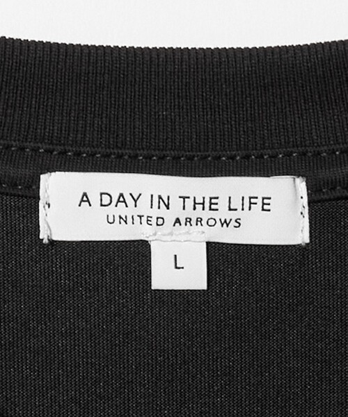 A DAY IN THE LIFE UNITED ARROWS（アデイインザライフユナイテッドアローズ）の「カラー エンブロイダリー ロゴ ワイドカットソー＜A DAY IN THE LIFE＞（Tシャツ/カットソー・メンズ・ブラック/ホワイト・M/L）」の11枚目の写真