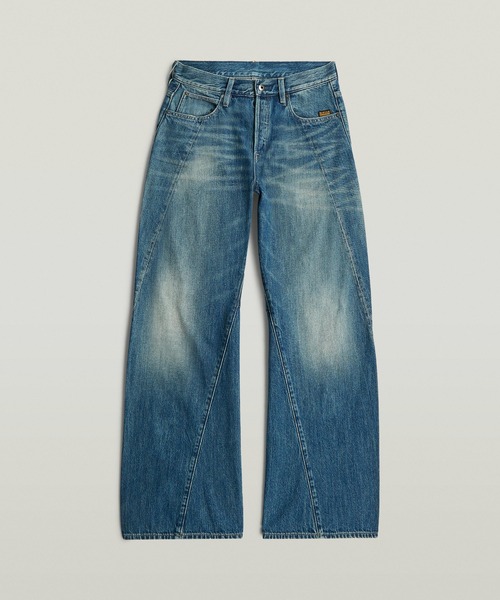 G-STAR（ジースター）の「Contor 3D Wide Jeans/ヴィンテージライク立体裁断ワイドルーズジーンズ/L28（デニムパンツ・レディース・インディゴブルー・24inch/25inch/26inch）」の7枚目の写真