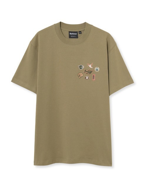 Barbour(バブアー)の「ピンバッジグラフィック Tシャツ(Tシャツ/カットソー・メンズ・ホワイト/ブラック/オリーブ・36/38/40/34/42)」の3枚目の写真