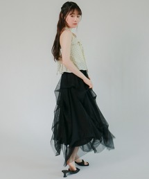 ＜ ZOZOTOWN限定 ＞ソフトチュールタックスカート
