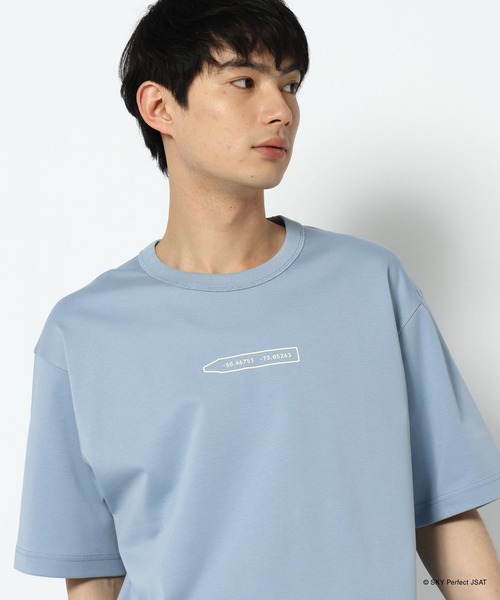 GLOBAL WORK(グローバルワーク)の「【SATELLITE CRAYON PROJECT】カラーTEE半袖/647375(Tシャツ/カットソー・メンズ・サックスブルー/ライトピンク/ブラック・LARGE/SMALL/MEDIUM)」の3枚目の写真