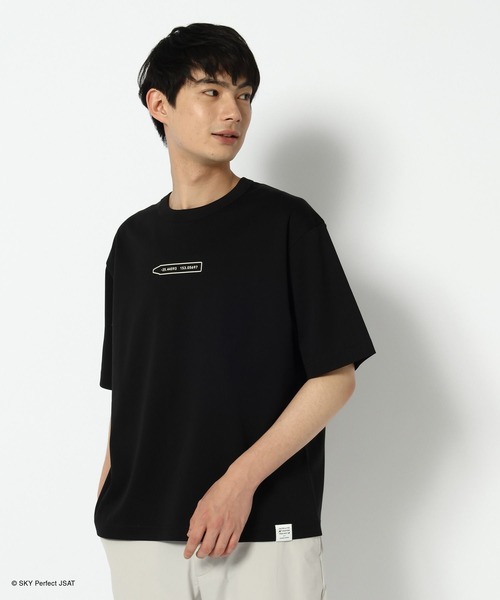 GLOBAL WORK(グローバルワーク)の「【SATELLITE CRAYON PROJECT】カラーTEE半袖/647375(Tシャツ/カットソー・メンズ・サックスブルー/ライトピンク/ブラック・LARGE/SMALL/MEDIUM)」の2枚目の写真
