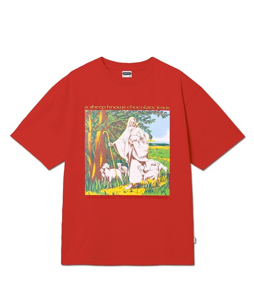 Chocolate Jesus (チョコレートジーザス )の「SHEPHERD SS TEE(Tシャツ/カットソー・メンズ・レッド/ブラック/ホワイト・SMALL/MEDIUM/LARGE/X-LARGE)」の3枚目の写真