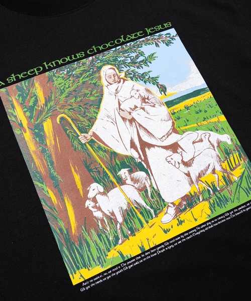 Chocolate Jesus (チョコレートジーザス )の「SHEPHERD SS TEE(Tシャツ/カットソー・メンズ・レッド/ブラック/ホワイト・SMALL/MEDIUM/LARGE/X-LARGE)」の6枚目の写真