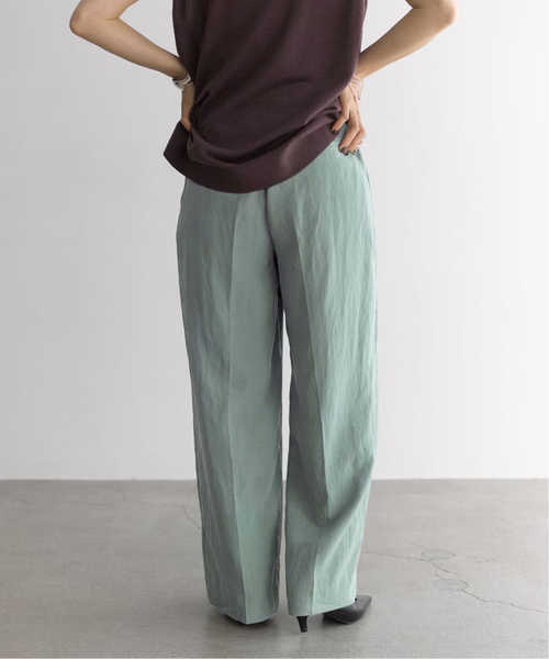 VERMEIL par iena(ヴェルメイユパーイエナ)の「Dry Poplin イージーパンツ(その他パンツ・レディース・ネイビー/ライトグリーン/オレンジ・38/36)」の8枚目の写真