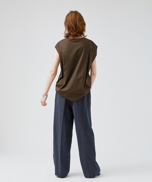 VERMEIL par iena(ヴェルメイユパーイエナ)の「Dry Poplin イージーパンツ(その他パンツ・レディース・ネイビー/ライトグリーン/オレンジ・38/36)」の17枚目の写真