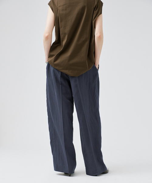 VERMEIL par iena(ヴェルメイユパーイエナ)の「Dry Poplin イージーパンツ(その他パンツ・レディース・ネイビー/ライトグリーン/オレンジ・38/36)」の21枚目の写真