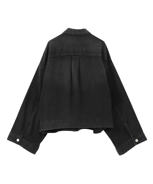 Tiara（ティアラ）の「【HEALTHY DENIM/ヘルシーデニム】デニムジャケット（Latte）（デニムジャケット・レディース・ブラック・1）」の8枚目の写真