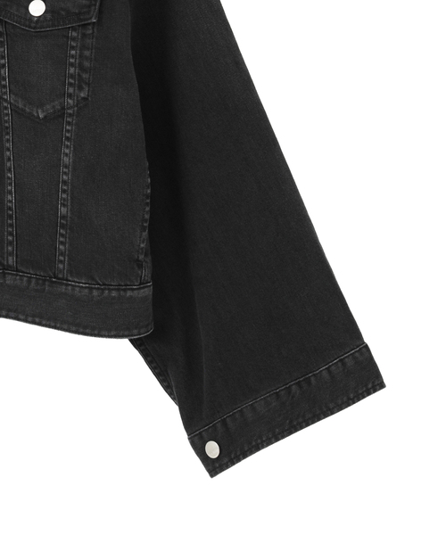 Tiara（ティアラ）の「【HEALTHY DENIM/ヘルシーデニム】デニムジャケット（Latte）（デニムジャケット・レディース・ブラック・1）」の10枚目の写真