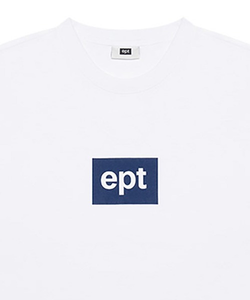EPT(イーピーティー)の「Color Box Logo T-Shirt (White/Navy)(Tシャツ/カットソー・レディース・ホワイト・LARGE/MEDIUM/SMALL)」の3枚目の写真