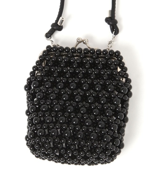LEPSIM(レプシィム)の「ビーズがま口ネックレス 813003(ネックレス・レディース・ブラック/ベージュ/シルバー・ONE SIZE)」の8枚目の写真