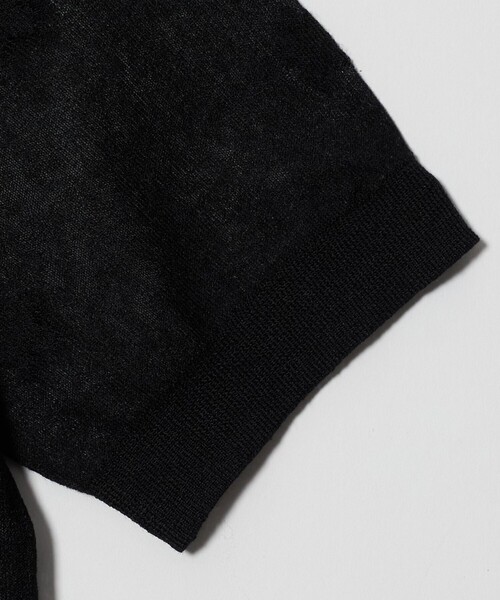 UNITED ARROWS(ユナイテッドアローズ)の「シアー フラワー ショートスリーブ ニット ‐ウォッシャブル‐(ニット/セーター・レディース・ブラック/オフホワイト・FREE)」の15枚目の写真