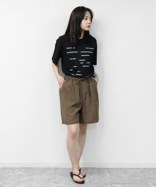 THE CELL.(ザセルドット)の「リラックスシルエット ロゴT 3 RELAXED SILHOUETTE LOGO T-SHIRT 3(Tシャツ/カットソー・レディース・ブラック/オフホワイト・FREE)」の5枚目の写真