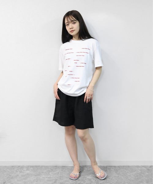 THE CELL.(ザセルドット)の「リラックスシルエット ロゴT 3 RELAXED SILHOUETTE LOGO T-SHIRT 3(Tシャツ/カットソー・レディース・ブラック/オフホワイト・FREE)」の7枚目の写真