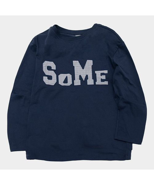 SOMEPLACE MAN(サムプレイス・マン)の「サムスターアプリケポイントオーバーサイズロングスリーブTシャツ_3COLOR(Tシャツ/カットソー・メンズ・ライトグレー/ネイビー/ブラック・FREE)」の3枚目の写真