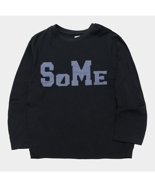 SOMEPLACE MAN(サムプレイス・マン)の「サムスターアプリケポイントオーバーサイズロングスリーブTシャツ_3COLOR(Tシャツ/カットソー・メンズ・ライトグレー/ネイビー/ブラック・FREE)」の2枚目の写真
