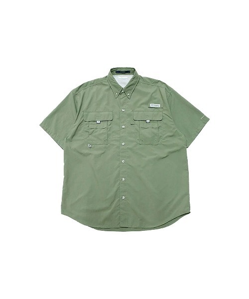 Columbia(コロンビア)の「Columbia 【コロンビア】- 半袖シャツ【BAHAMA II S/S SHIRT CYPRESS FM7047-317】(シャツ/ブラウス・メンズ・オリーブ・L)」の1枚目の写真