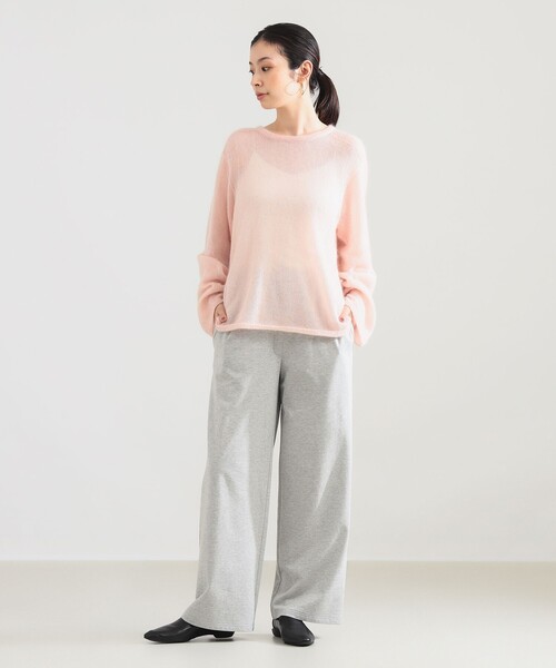 Demi-Luxe BEAMS（デミルクス ビームス）の「モヘヤ シルク ロングスリーブニット（ニット/セーター・レディース・ピンク/グレー・ONE SIZE）」の10枚目の写真