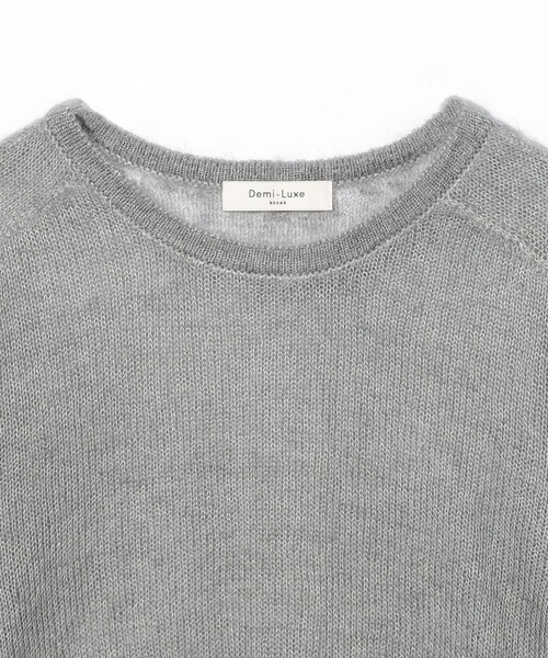 Demi-Luxe BEAMS（デミルクス ビームス）の「モヘヤ シルク ロングスリーブニット（ニット/セーター・レディース・ピンク/グレー・ONE SIZE）」の14枚目の写真