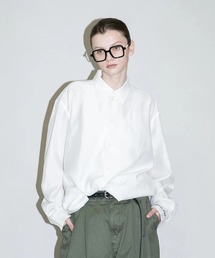 my beautiful landlet（マイビューティフルランドレット）の「【my beautiful landlet】 WOOLMIX AIRY TYPEWRITER OVERSIZE SHIRT（シャツ/ブラウス）」