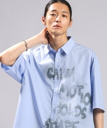 RAGEBLUE | SPRAY LOGO LOOSE FIT SHIRTS/スプレーロゴルーズシルエットシャツ(シャツ/ブラウス)