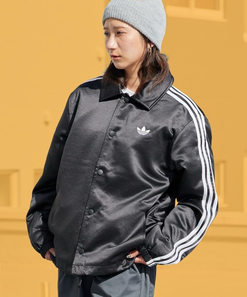 adidas(アディダス)の「adidas/アディダス adidas Originals トレフォイル コーチジャケット トレフォイル スリーストライプ メンズ ストリート スポーティ 2026年秋冬 秋服 冬服(ナイロンジャケット・メンズ・ネイビー/ブラック・S/M/L/XL/XS)」の2枚目の写真