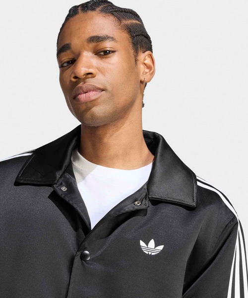 adidas(アディダス)の「adidas/アディダス adidas Originals トレフォイル コーチジャケット トレフォイル スリーストライプ メンズ ストリート スポーティ 2026年秋冬 秋服 冬服(ナイロンジャケット・メンズ・ネイビー/ブラック・S/M/L/XL/XS)」の8枚目の写真