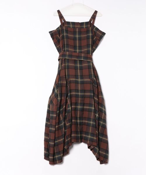 Vivienne Westwood（ヴィヴィアンウエストウッド）の「ｼｰｽﾙｰﾁｪｯｸｼﾞｬﾝﾊﾟｰｽｶｰﾄ（ワンピース・レディース・ブルー系その他/ブラウン系その他・FREE）」の3枚目の写真