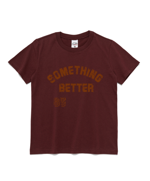 CARGOBROS FOR WOMAN(カーゴブロスフォーウィメン)の「サムシングベター 85 グラフィックウーマン 半袖Tシャツ (ワイン)(Tシャツ/カットソー・レディース・その他・MEDIUM/SMALL)」の1枚目の写真