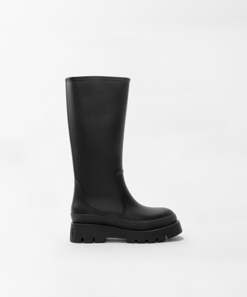 NSWE（ヌシェ）の「VLOCKER ロングレインブーツ7CM (ブラック) -NSW101BK（レインシューズ・レディース・ブラック・8.5）」の2枚目の写真